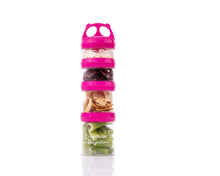 Load image into Gallery viewer, E-zy Snax - Stackable Lunch Box - 4 Cylindrical Containers