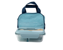 Load image into Gallery viewer, Glass Bento Lunch Box - 2 or 3 Compartments + Insulated Bag