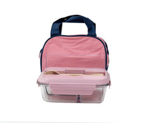 Load image into Gallery viewer, Glass Bento Lunch Box - 2 or 3 Compartments + Insulated Bag