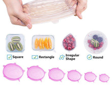 Load image into Gallery viewer, Silicone Food Lids - 6-Pack - WLS Accessories
