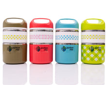 Load image into Gallery viewer, Thermal Lunch Box - 3 Cylindrical Containers
