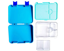Load image into Gallery viewer, Blue or Pink Portion Lunch Box - 4 &amp; 6 Compartments - WLS Accessories
