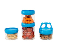 Load image into Gallery viewer, E-zy Snax - Stackable Lunch Box - 4 Cylindrical Containers
