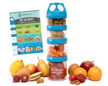 Load image into Gallery viewer, E-zy Snax - Stackable Lunch Box - 4 Cylindrical Containers
