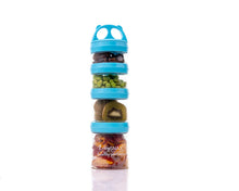 Load image into Gallery viewer, E-zy Snax - Stackable Lunch Box - 4 Cylindrical Containers
