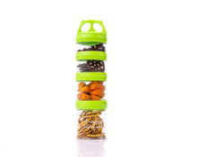 Load image into Gallery viewer, E-zy Snax - Stackable Lunch Box - 4 Cylindrical Containers
