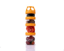 Load image into Gallery viewer, E-zy Snax - Stackable Lunch Box - 4 Cylindrical Containers
