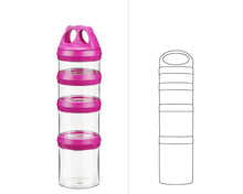 Load image into Gallery viewer, E-zy Snax - Stackable Lunch Box - 4 Cylindrical Containers
