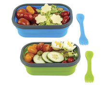 Load image into Gallery viewer, Blue or Green Flexy Lunch Box - 1 Compartment - WLS Accessories
