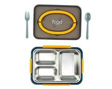 Load image into Gallery viewer, Food on the Go - Portion Lunch Box - 3 Compartments
