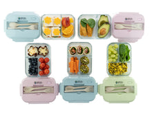 Load image into Gallery viewer, Glass Bento Lunch Box - 2 or 3 Compartments + Insulated Bag
