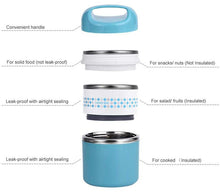 Load image into Gallery viewer, Thermal Lunch Box - 3 Cylindrical Containers
