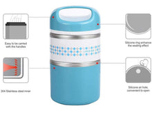 Load image into Gallery viewer, Thermal Lunch Box - 3 Cylindrical Containers
