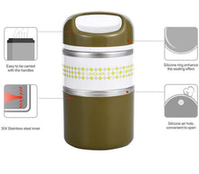 Load image into Gallery viewer, Thermal Lunch Box - 3 Cylindrical Containers
