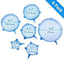 Load image into Gallery viewer, Silicone Food Lids - 6-Pack - WLS Accessories
